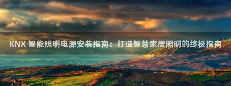 云顶国际服叫啥：KNX 智能照明电源安装